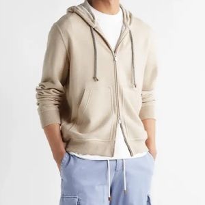 Brunello Cucinelli LoopBack Cashmere Zip-Up Hoodie